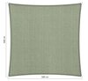 Premium schaduwdoek 5x5m vierkant waterdoorlatend Moonstone Green