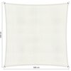 Premium schaduwdoek 5x5m vierkant waterdoorlatend Mineral White