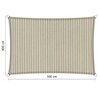 Premium schaduwdoek 4x5m rechthoek waterdoorlatend Sahara Sand