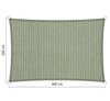 Premium schaduwdoek 2x4m rechthoek waterdoorlatend Moonstone Green