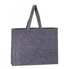 Vilten tas donkergrijs 40x30x9cm 