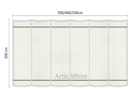 Wave-sail/Harmonicadoek standaard breed 200cm x lang 500cm