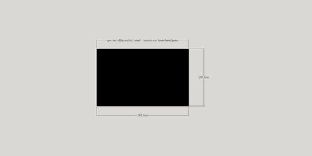 Dakzeil zwart 397cm x 250cm 
