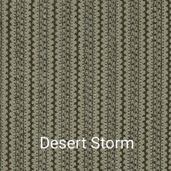 Buitengordijn desert storm HDPE windbreekgaas met RVS ringen