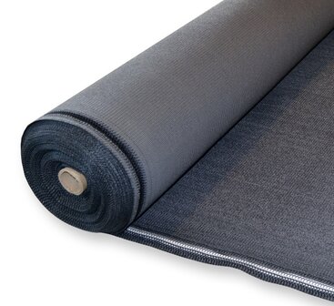 Windbreekgaas op rol 250cm x 25mtr 300gram DuoColor Carbon Black