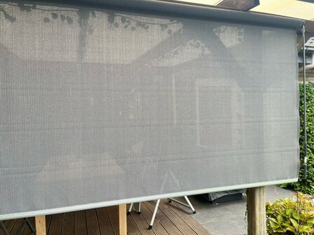 Rolgordijn voor buiten 1,48x2,40m (BxH) Cool Grey