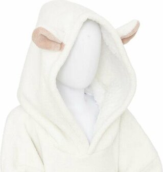 Snuggle hoodie voor kids | schaap | kleur wit met oortjes