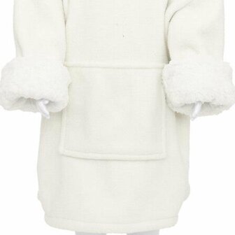 Snuggle hoodie voor kids | schaap | kleur wit met oortjes