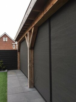 Veranda/winddoek EXCLUSIEF tot 200cm breed x 220cm hoog  