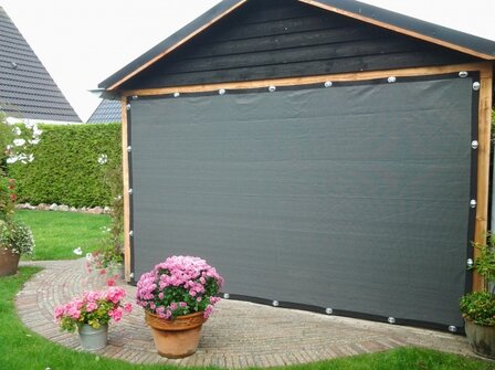 Veranda/winddoek basic tot 350cm breed x 200cm hoog  
