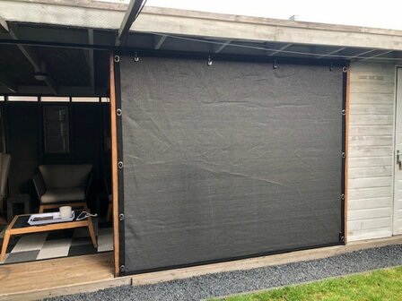 Veranda/winddoek basic tot 100cm breed x 240cm hoog  