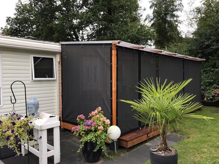 Veranda/winddoek basic tot 100cm breed x 240cm hoog  