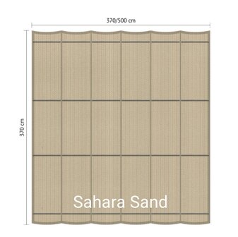 Wave-sail/Harmonicadoek standaard breed 370cm x lang 370cm