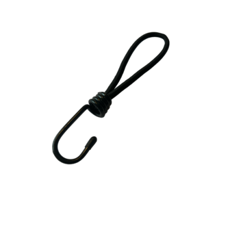 Elastiek met haak 6mm 18 cm 25 stuks