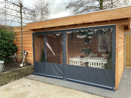 Verandazeil breed 350cm x hoog 220cm