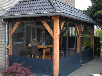 Verandazeil breed 300cm x hoog 260cm