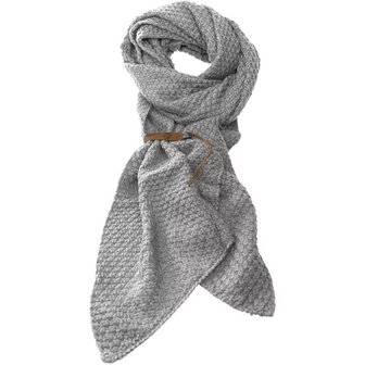 Sjaal Bo Lichtgrijs 