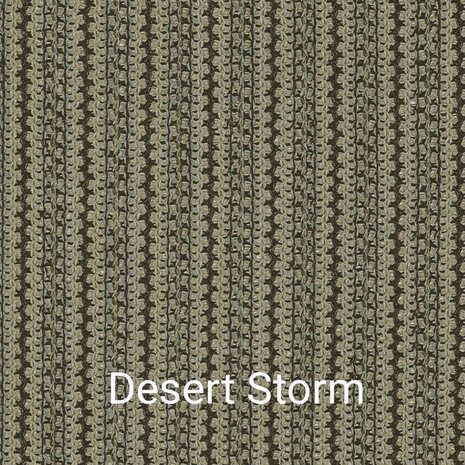 Buitengordijn desert storm HDPE windbreekgaas met RVS ringen