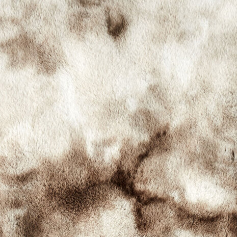Plaid Bruin wit gevlekt | imitatie bont | 200cm x 140cm