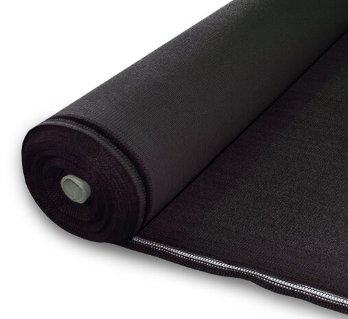 Windbreekgaas op rol 150cm x 10mtr 300 gram Classic Black