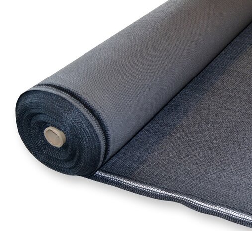 Windbreekgaas op rol 180cm x 25mtr 300gram DuoColor Carbon Black