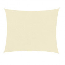 Schaduwdoek waterafstotend 3.6x3.6m vierkant beige