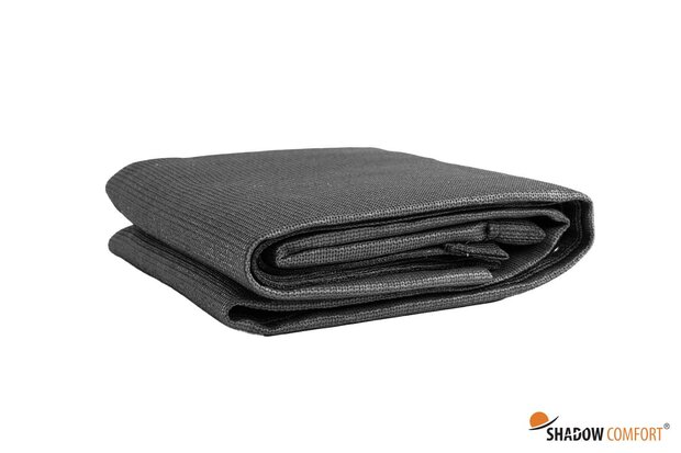 Balkonscherm | Balkon doek 90x500cm kleur grijs | Carbon Black