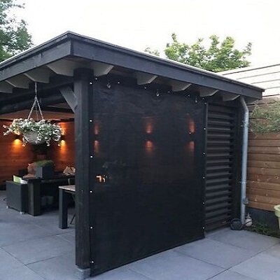 Veranda/winddoek basic tot 350cm breed x 200cm hoog  