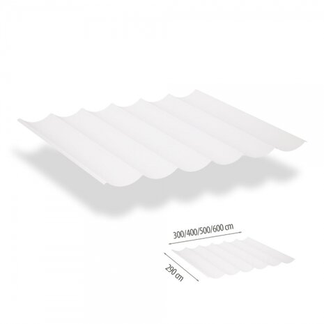 Wave-sail/Harmonicadoek standaard breed 290cm x lang 400cm