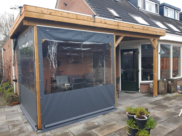 Verandazeil breed 350cm x hoog 220cm