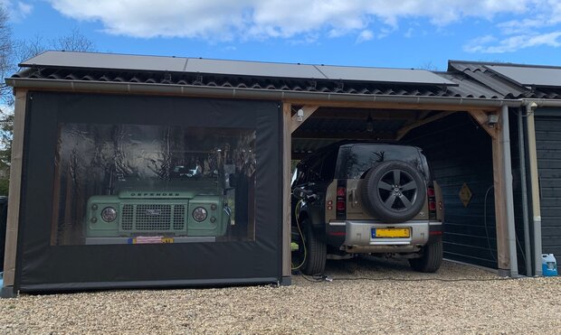 Verandazeil breed 300cm x hoog 180cm