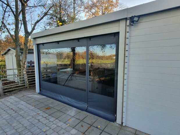 Verandazeil breed 300cm x hoog 200cm