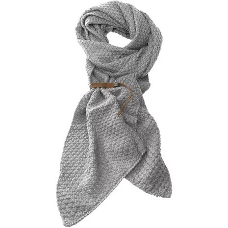 Sjaal Bo Lichtgrijs 