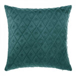 Sierkussen met 3d ruiten eendblauw 40x40cm Sierkussen met 3d ruiten eendblauw 40x40cm