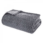 Plaid met 3d ruiten grijs 180x230cm Plaid met 3d ruiten grijs 180x230cm