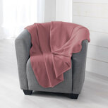 Effen fleecedeken oudroze 150x125cm Effen fleecedeken oudroze 150x125cm
