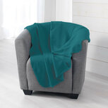 Effen fleecedeken blauw 150x125cm Effen fleecedeken blauw 150x125cm