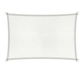 Schaduwdoek waterdicht HDPE rechthoek 4x5 zandkleur