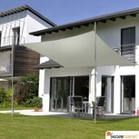 Schaduwdoek 3x4m rechthoek waterdoorlatend Mystic White