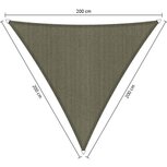 Premium schaduwdoek 2x2x2m driehoek waterdoorlatend Desert Storm