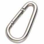 Karabijnhaak RVS 80x8mm