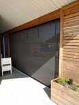 Verandadoek Antraciet, breed 219cm x hoog 172cm met pees en 2 oprolriempjes Verandadoek Antraciet, breed 219cm x hoog 172cm met pees en 2 oprolriempjes