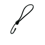 Elastiek met haak 6mm 25 cm, 25 stuks