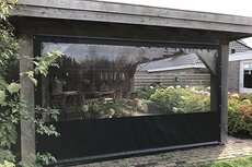 Verandazeil breed 250cm x hoog 200cm Verandazeil breed 250cm x hoog 200cm
